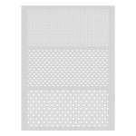 Pochoir pour pâte polymère 114 x 153 mm Graphique