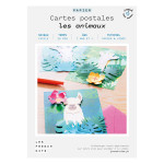Kit papier Cartes postales les animaux