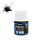 Peinture textile opaque Setacolor moiré 45ml - 99 - Noir moiré