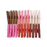 Mini-pinces à linge en bois - Amour - 2,5 cm - x 24 pces
