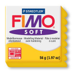 Pâte polymère Fimo Soft 57 g - 16 - Jaune soleil