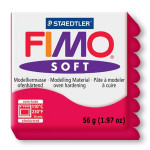 Pâte polymère Fimo Soft 57 g - 26 - Cerise