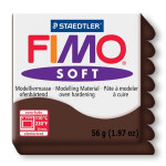 Pâte polymère Fimo Soft 57 g - 75 - Chocolat