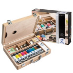 Peinture à l'huile super fine Coffret bois 10 x 40 ml