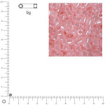 Miyuki Delicas 10/0 éclat de perle - Rose poudre DBM0234 - 9 g