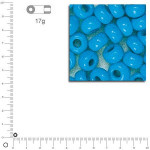 Rocailles opaques - Bleu clair - Ø 2,6 mm x 17 g