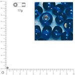 Mini-rocailles intérieur argenté - Bleu foncé - Ø 2 mm x 17 g