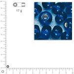 Rocailles intérieur argenté - Bleu foncé - Ø 4 mm x 17 g