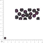 Sachet de perles en bois poli Ø6mm - Lilas foncé