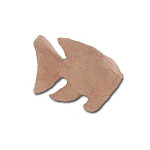 Support à décorer en papier mâché - Poisson - 10.5 x 7 cm