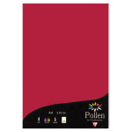 Papier  faire part Pollen A4 210g par 25 couleurs variées - Rouge Groseille