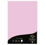 Feuille faire part Pollen 120g 210 x 297mm par 50 - Rose Dragée