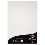 Papier  faire part Pollen A4 210g par 25 couleurs variées - Blanc Irisé