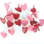 Attaches parisiennes curs rouges 12 mm