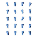 Attaches parisiennes - Pieds bleus