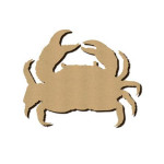 Sujet en bois médium - Crabe - 3,8 x 3,1 cm