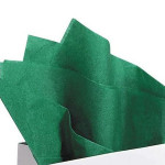 Papier de soie 18g/m² x8f. - Vert Empire - 50 x 75 cm