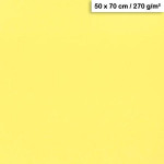 Feuille de papier Maya 50 x 70 cm 270 g/m² - Jaune paille