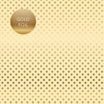 Autumn Gold Foil Dot - Papier crème