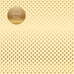 Autumn Gold Foil Dot - Papier crème