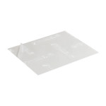 Plaque de verre organique transparent 40 x 50 cm ep. 1,2 mm