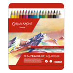 Crayon de couleur aquarellable Supracolor Boîte métal 18 pièces