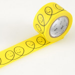 Masking tape large smiley jaune