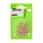 Pointe Tête revêtue acier laitonné 1,5 x 10 mm - 150 pcs