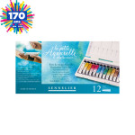 Aquarelle fine boite de 12 tubes