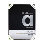 Cadre en aluminium Alpha Noir anodisé Mat - 21 x 29,7 cm