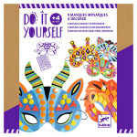 Activité DIY Mosaïques masques animaux de la jungle