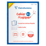 Cahier Magique couverture Ardoise effaçable 24 x 32 cm 48 pages Séyès